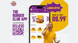 Introducing The Burger Club App: Enjoy Delicious Meals for Just Rs. 99.